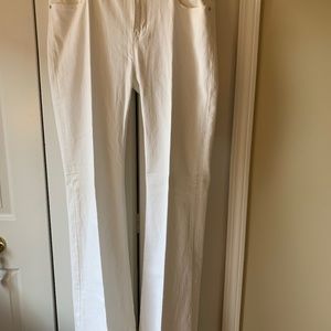 White Lucky Brand low rise flare jeans
